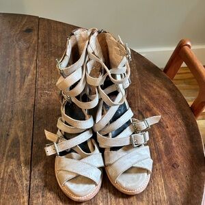 Free Bird “Cozumel” Leather Strappy Sandals